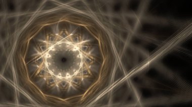 Fantezi kaotik renkli fraktal desen. Soyut Fraktal şekiller. 3D render resimde arka plan veya duvar kağıdı.