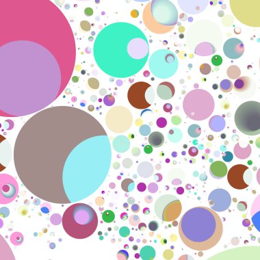 Daire saydam arka plan - eğilim seamless modeli.