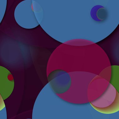 Daire saydam arka plan - eğilim seamless modeli.