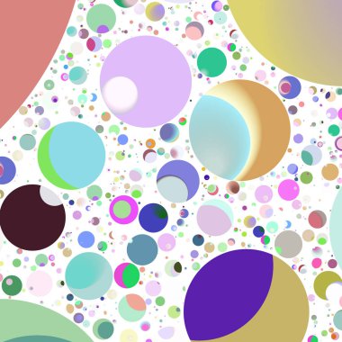 Daire saydam arka plan - eğilim seamless modeli.