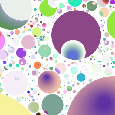 Daire saydam arka plan - eğilim seamless modeli.