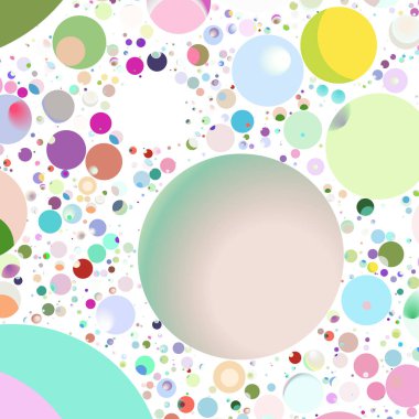 Daire saydam arka plan - eğilim seamless modeli.