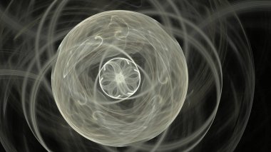 Fantezi kaotik renkli fraktal desen. Soyut Fraktal şekiller. 3D render resimde arka plan veya duvar kağıdı.