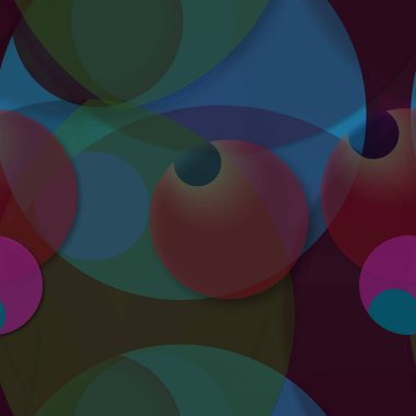 Daire saydam arka plan - eğilim seamless modeli.