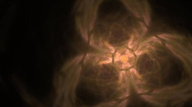 Fantezi kaotik renkli fraktal desen. Soyut Fraktal şekiller. 3D render resimde arka plan veya duvar kağıdı.