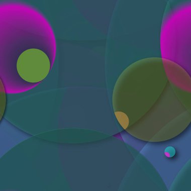 Daire saydam arka plan - eğilim seamless modeli.