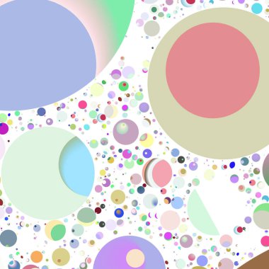 Daire saydam arka plan - eğilim seamless modeli.