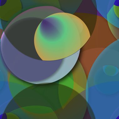 Daire saydam arka plan - eğilim seamless modeli.