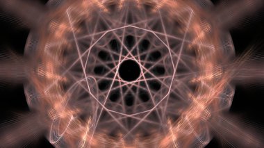 Fantezi kaotik renkli fraktal desen. Soyut Fraktal şekiller. 3D render resimde arka plan veya duvar kağıdı.