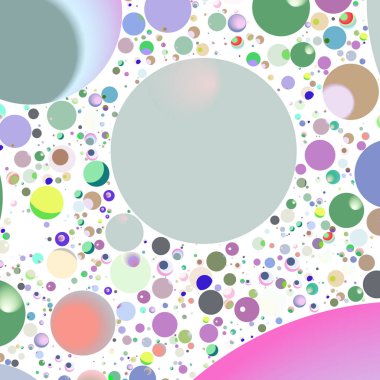 Daire saydam arka plan - eğilim seamless modeli.