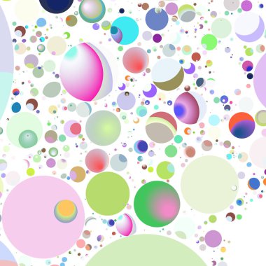 Daire saydam arka plan - eğilim seamless modeli.