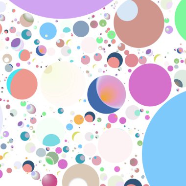 Daire saydam arka plan - eğilim seamless modeli.