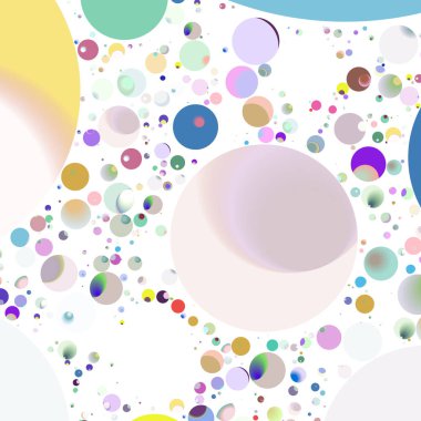 Daire saydam arka plan - eğilim seamless modeli.