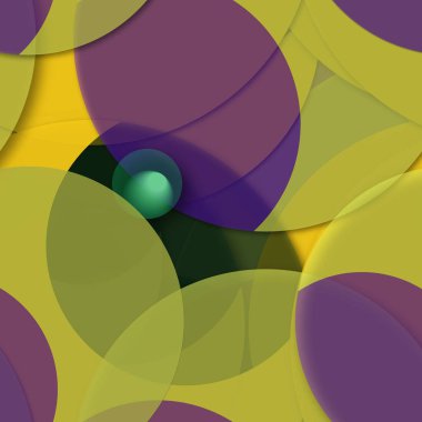 Daire saydam arka plan - eğilim seamless modeli.