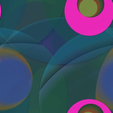 Daire saydam arka plan - eğilim seamless modeli.