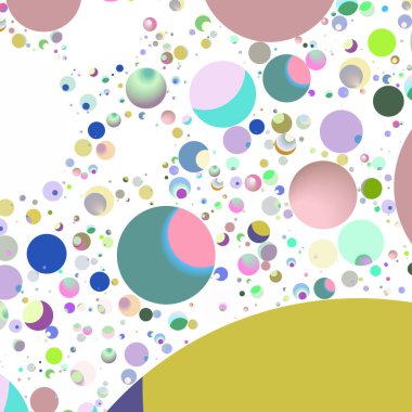 Daire saydam arka plan - eğilim seamless modeli.