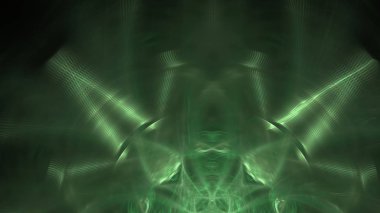 Fantezi kaotik renkli fraktal desen. Soyut Fraktal şekiller. 3D render resimde arka plan veya duvar kağıdı.