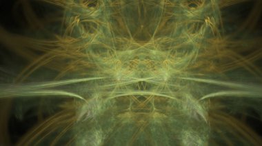 Fantezi kaotik renkli fraktal desen. Soyut Fraktal şekiller. 3D render resimde arka plan veya duvar kağıdı.