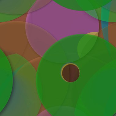 Daire saydam arka plan - eğilim seamless modeli.