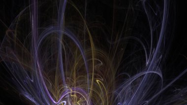 Fantezi kaotik renkli fraktal desen. Soyut Fraktal şekiller. 3D render resimde arka plan veya duvar kağıdı.