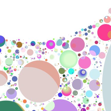 Daire saydam arka plan - eğilim seamless modeli.