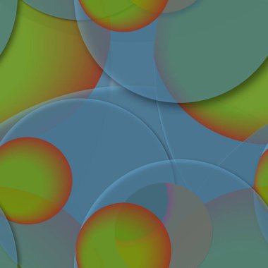 Daire saydam arka plan - eğilim seamless modeli.