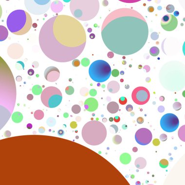 Daire saydam arka plan - eğilim seamless modeli.