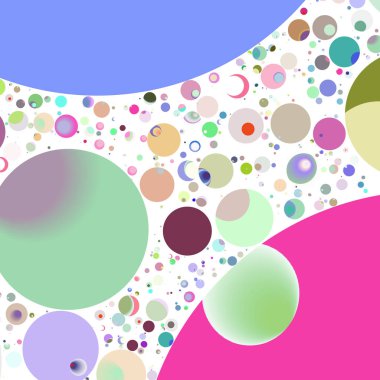 Daire saydam arka plan - eğilim seamless modeli.