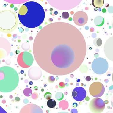 Daire saydam arka plan - eğilim seamless modeli.