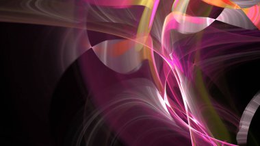 Fantezi kaotik renkli fraktal desen. Soyut Fraktal şekiller. 3D render resimde arka plan veya duvar kağıdı.