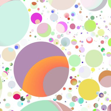 Daire saydam arka plan - eğilim seamless modeli.