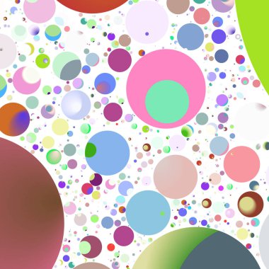 Daire saydam arka plan - eğilim seamless modeli.