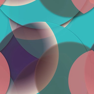 Daire saydam arka plan - eğilim seamless modeli.