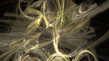 Fantezi kaotik renkli fraktal desen. Soyut Fraktal şekiller. 3D render resimde arka plan veya duvar kağıdı.