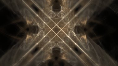 Fantezi kaotik renkli fraktal desen. Soyut Fraktal şekiller. 3D render resimde arka plan veya duvar kağıdı.