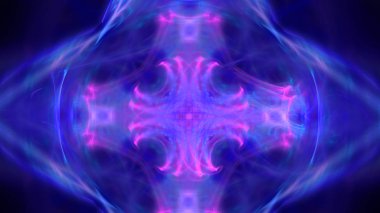 Fantezi kaotik renkli fraktal desen. Soyut Fraktal şekiller. 3D render resimde arka plan veya duvar kağıdı.