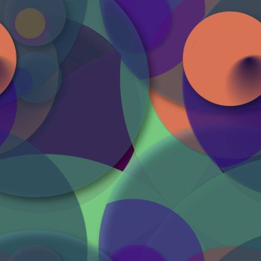 Daire saydam arka plan - eğilim seamless modeli.