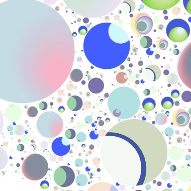 Daire saydam arka plan - eğilim seamless modeli.