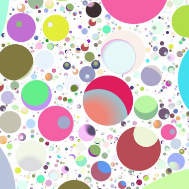 Daire saydam arka plan - eğilim seamless modeli.