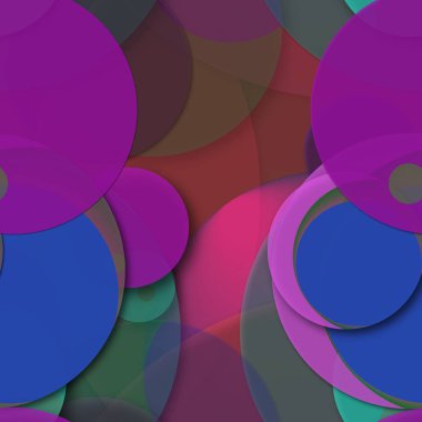 Daire saydam arka plan - eğilim seamless modeli.