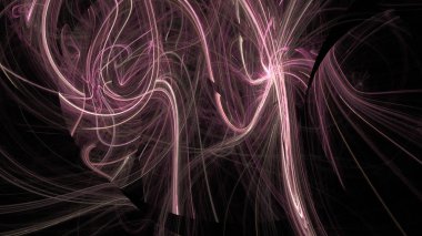 Fantezi kaotik renkli fraktal desen. Soyut Fraktal şekiller. 3D render resimde arka plan veya duvar kağıdı.