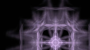 Fantezi kaotik renkli fraktal desen. Soyut Fraktal şekiller. 3D render resimde arka plan veya duvar kağıdı.