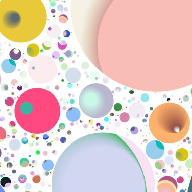 Daire saydam arka plan - eğilim seamless modeli.