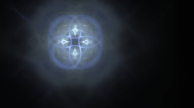 Fantezi kaotik renkli fraktal desen. Soyut Fraktal şekiller. 3D render resimde arka plan veya duvar kağıdı.