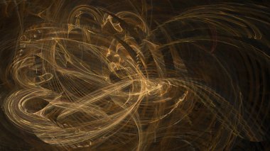 Fantezi kaotik renkli fraktal desen. Soyut Fraktal şekiller. 3D render resimde arka plan veya duvar kağıdı.