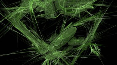 Fantezi kaotik renkli fraktal desen. Soyut Fraktal şekiller. 3D render resimde arka plan veya duvar kağıdı.