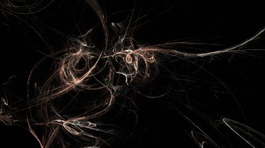 Fantezi kaotik renkli fraktal desen. Soyut Fraktal şekiller. 3D render resimde arka plan veya duvar kağıdı.