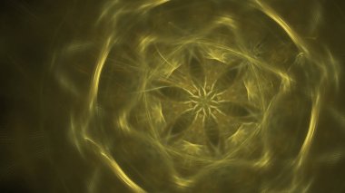 Fantezi kaotik renkli fraktal desen. Soyut Fraktal şekiller. 3D render resimde arka plan veya duvar kağıdı.