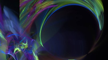 Fantezi kaotik renkli fraktal desen. Soyut Fraktal şekiller. 3D render resimde arka plan veya duvar kağıdı.