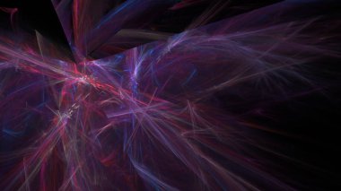 Fantezi kaotik renkli fraktal desen. Soyut Fraktal şekiller. 3D render resimde arka plan veya duvar kağıdı.